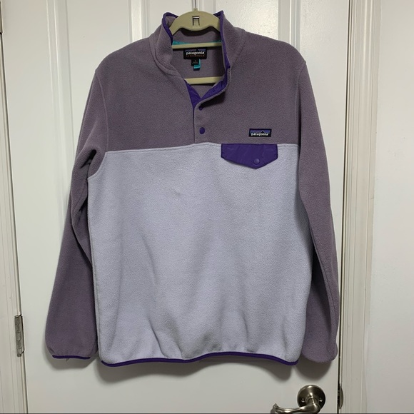 Patagonia Women's Synchilla Snap-T Fleece Pullover in purple - Picture 2 of 5